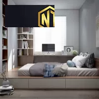 GIƯỜNG NGỦ KẾT HỢP TỦ QUẦN ÁO TIỆN LỢI MẪU 06